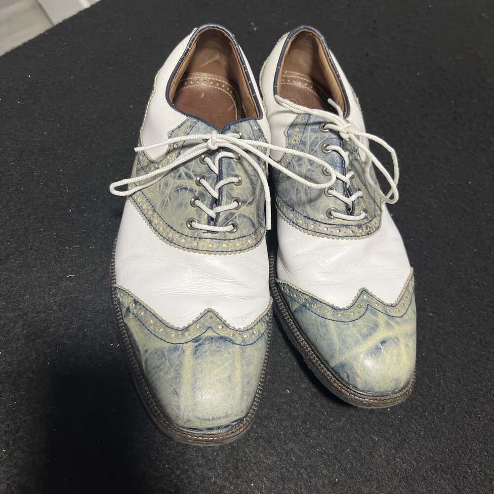 FootJoy ICON Golf Shoes – Men's Size 9.5 – Opti Flex 2 Blue Saddle Style